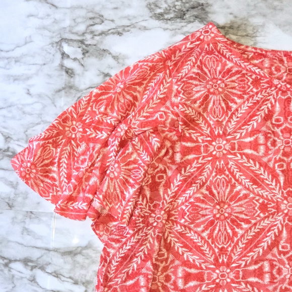 Westport Women's Red Patterned Blouse - Picture 2 of 5